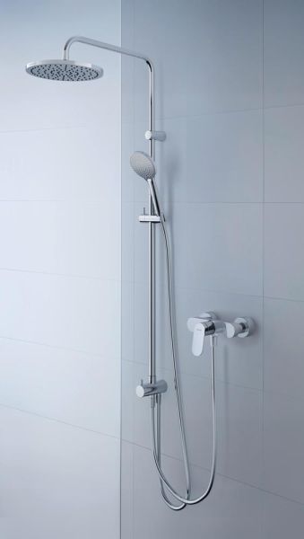 Duravit ShowerSystem Reno MinusFlow, ohne Armatur, chrom