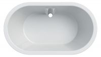 Geberit Bambini Badewanne oval, 51,5x25,7x91cm, weiß 407010016