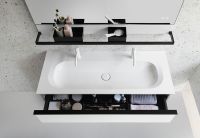 Vorschau: Burgbad Fiumo Doppelwaschtisch 122cm mit Waschtischunterschrank