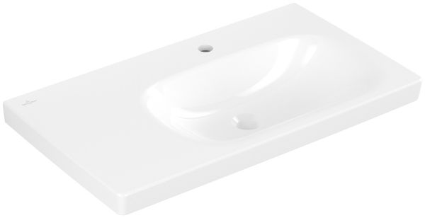Villeroy&Boch Skyla Waschtisch 80x46cm, Ablagefläche links