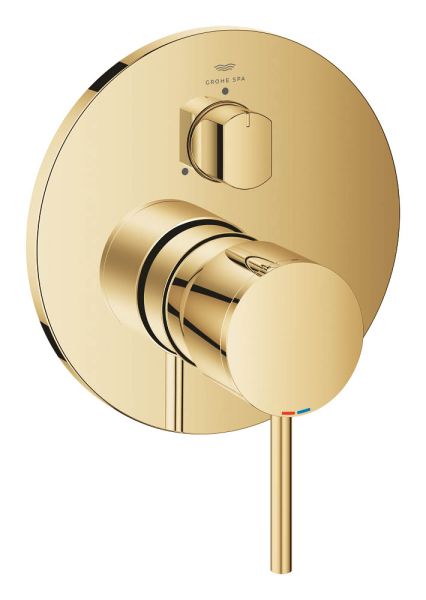 Grohe Atrio Einhandbatterie mit 3-Wege Umstellung, cool sunrise 24356GL0