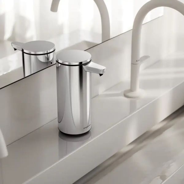 simplehuman Sensorspender 266ml wiederaufladbar, edelstahl poliert