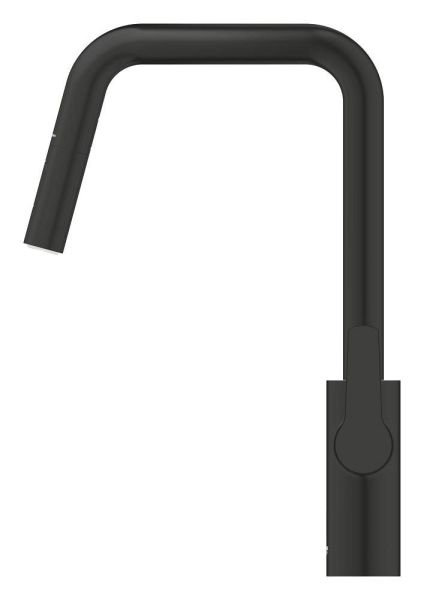 Grohe Start 2-in-1-Hybrid Küchenarmatur mit Spülbrause, schwarz matt