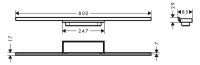 Vorschau: Hansgrohe RainDrain Minimalistic Fertigset Duschrinne 80cm, befliesbar