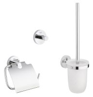 Grohe QuickFix Start WC-Set 3 in 1, zum Kleben oder Bohren, chrom 41204000