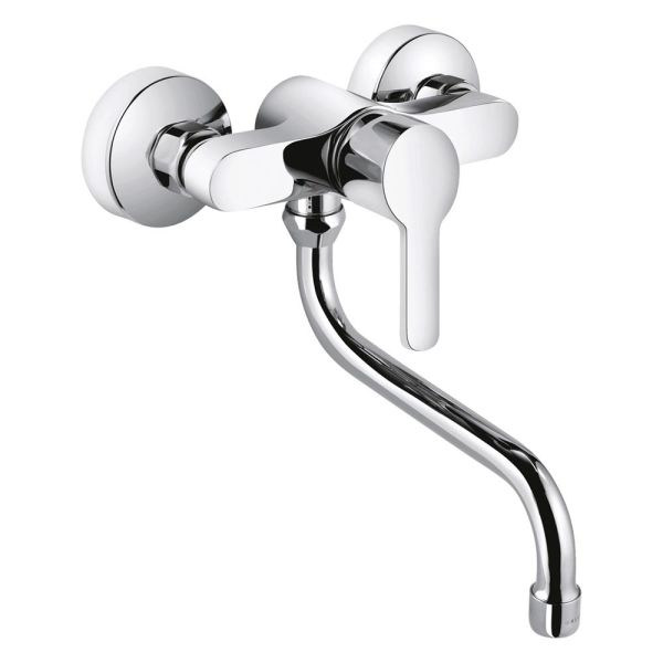 Kludi Logo Neo Spültisch-Wand-Einhandmischer, chrom 379240575