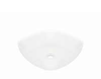 Vorschau: Steinberg Serie 440 Aufsatzschale quadratisch aus Mineo Stone, matt weiß 4406113W