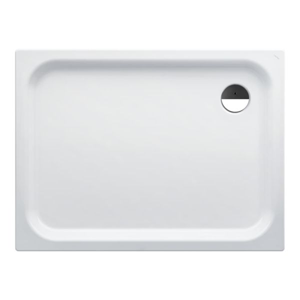 Laufen Platina Duschwanne 120x90cm flach 6,5cm, rechteckig, Stahl emailliert, weiß H2150330000401