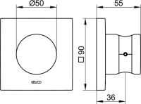 Vorschau: Keuco IXMO Brausehalter Rosette eckig