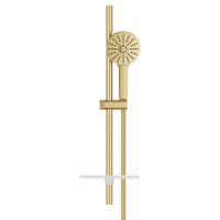 Vorschau: Grohe Vitalio Joy+ 120 Brausestangen-Set, Handbrause mit 3 Strahlarten, cool sunrise gebürstet 134866GN00