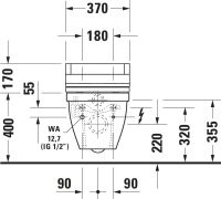 Vorschau: Duravit Starck 3 Wand-WC für Dusch-WC-Sitz SensoWash® 62x36,5cm, oval, weiß