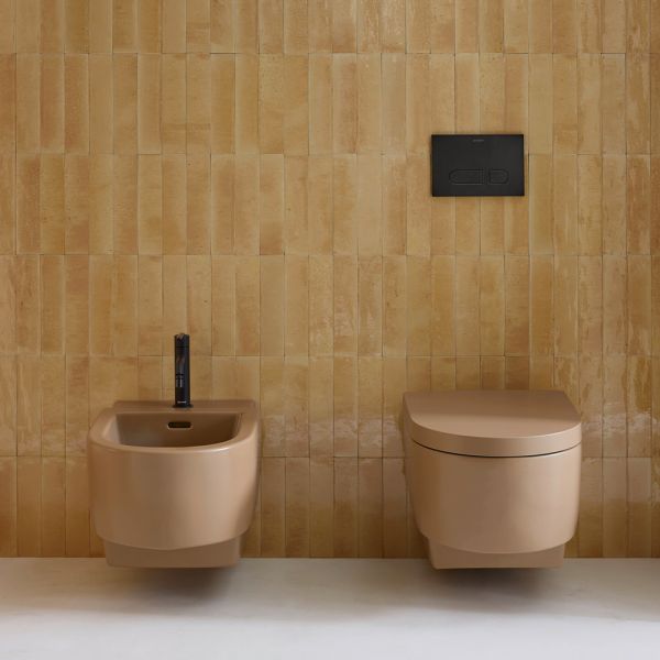 Duravit Balcoon WC-Sitz D-Form überlappend, ohne Absenkautomatik, clay terra matt