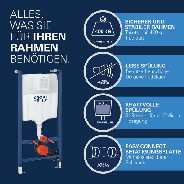Grohe Solido Compact WC 5-in-1-Set, weiß