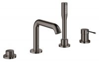 Vorschau: Grohe Essence 4-Loch Wannenarmatur mit Handbrause, hard graphite 19578A01