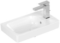 Vorschau: 438648R1 43864801 Villeroy&Boch Architectura Handwaschbecken 48x28cm Hahnloch rechts Becken links mit Überlauf