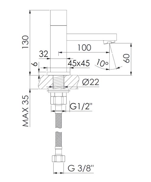 Steinberg Serie 160 Kaltwasser-Armatur