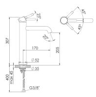 Vorschau: Steinberg Serie 100 Waschtisch-Einhebelmischer ohne Ablaufgarnitur, Ausladung 17cm, chrom