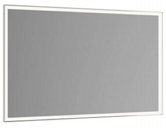 Keuco Royal Lumos Lichtspiegel mit Spiegelheizung, silber-eloxiert, 100x65cm