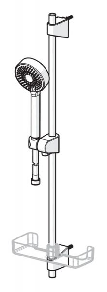 Hansa Hansabasicjet Wandstangen-Set 720mm, 3-strahlig, chrom