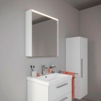 Duravit D-Code 2.0 Spiegel LED-Spiegelschrank, weiß matt DC7105L18180000