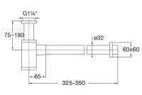 Vorschau: Steinberg Serie 120 Design-Siphon, chrom