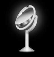 Vorschau: simplehuman Stand-Sensorkosmetikspiegel Ø20cm trio mit Touch-Helligkeitsregelung
