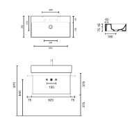 Vorschau: Catalano Zero + Waschtisch compact, 65x35cm, weiß CATAglaze+ 6535ZP