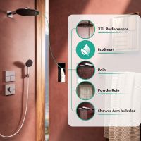 Vorschau: hansgrohe Raindance Alive S Duschkopf 300 2 Strahlarten wassersparend mit Brausearm, chrom