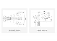 Vorschau: Blanco Blancowega-S II Küchenarmatur mit Ausziehbrause, SILGRANIT®-Look zweifarbig