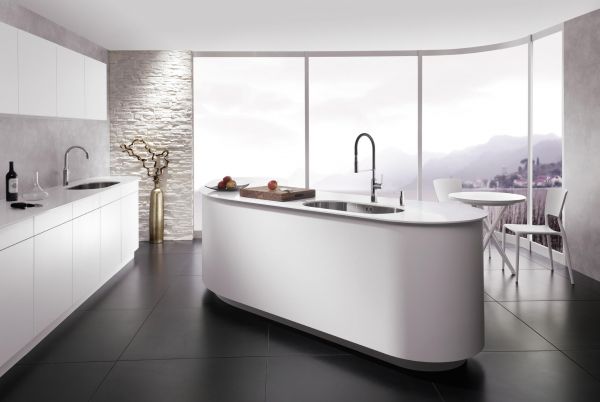 KWC SIN Einhebel-Küchenmischer, mit Umstellbrause 360° drehbar, chrom