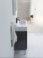 Vorschau: Duravit C.1 Einhebel-Waschtischmischer S mit Zugstangen-Ablaufgarnitur, schwarz matt