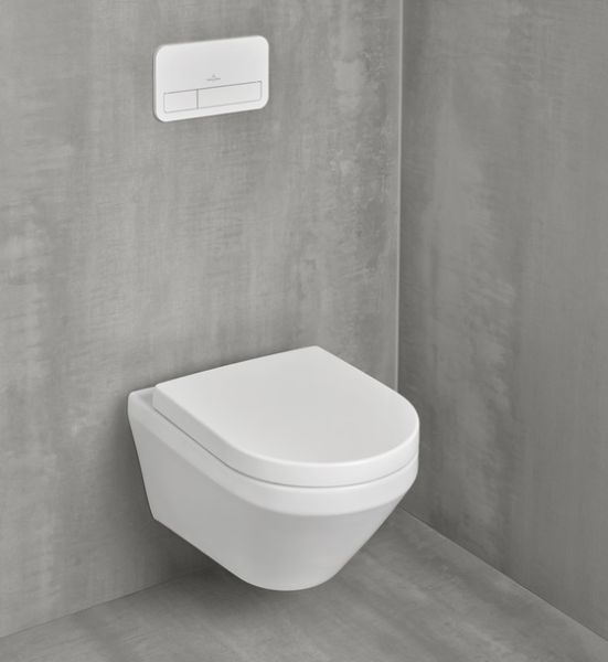Villeroy&Boch Combi-Pack Architectura TwistFlush[e³] WC mit WC-Sitz, weiß