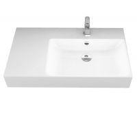 Vorschau: Catalano New Premium 80 Waschtisch Becken rechts, Ablage links, 80x47cm, weiß CATAglaze 80DVPN