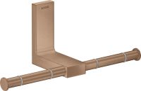 Axor Universal Rectangular Toilettenpapierhalter doppelt, brushed red gold 42657310 Axor Universal Rectangular Toilettenpapierhalter doppelt, brushed red gold 42657310