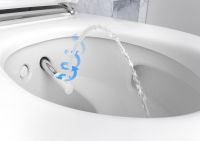 Vorschau: Geberit AquaClean Mera Classic Wand-Dusch-WC Komplett-SET mit Sigma50 Betätigungsplatte, weiß/chrom