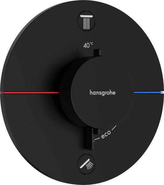 Hansgrohe ShowerSelect Comfort S Thermostat UP, 2 Verbraucher, Sicherungskombi., schwarz matt, 15556670