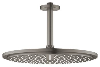 Grohe Rainshower® Cosmopolitan 310 Kopfbrause mit Deckenauslass, hard graphite gebürstet 26067AL0