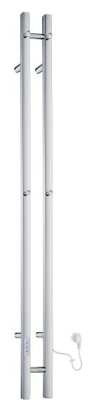 Smedbo Dry Handtuchwärmer, Vertikal, 12x150cm, edelstahl poliert