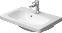 Duravit DuraStyle Waschtisch rechteckig 63,5x40cm, mit Hahnloch, mit Überlauf, WonderGliss, weiß 23376300001