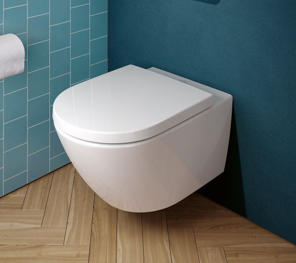 Villeroy&Boch Subway 3.0 Wand-WC spülrandlos mit TwistFlush, inkl. WC-Sitz, Combi-Pack, weiß