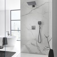 Vorschau: Grohe Grohtherm SmartControl Duschsystem m. Rainshower 310 SmartActive Cube, hard graphite gebürstet