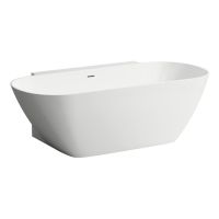 Laufen Lua Badewanne wandgebunden, Gel-Coat Oberfläche, 170x85,5cm, weiß H2200870000001