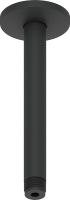 Duravit Deckenanschluss 20cm für Kopfbrause, rund, schwarz matt UV0670025046