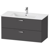 Vorschau: Duravit XBase Badmöbel-Set 103cm mit ME by Starck Waschtisch und Spiegel XB007204949