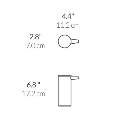 simplehuman Sensorspender 266ml wiederaufladbar, messing gebürstet