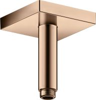 Axor ShowerSolutions Deckenanschluss 10cm eckig, polished red gold 26437300