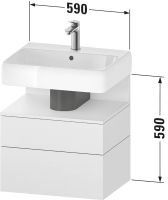 Vorschau: Duravit Qatego Unterschrank 59x47cm in eiche marmoriert, mit offenem Fach