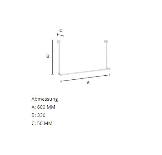 Smedbo Sideline Handtuchhalter für Glasduschwand, chrom