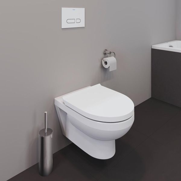 Duravit Duravit No.1 Wand-WC 54x36,5cm oval, HygieneGlaze, rimless, weiß 2562092000