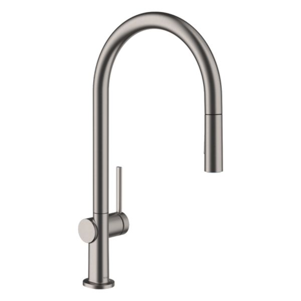 hansgrohe Talis M54 Küchenarmatur 210, Eco, Ausziehbrause, 2jet, brushed black chrome 72842340